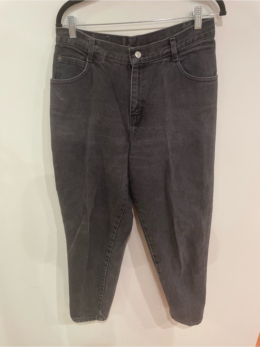 Vintage Gitano Womens Relaxed Fit High Waist Black Jeans Sz 14